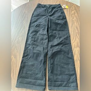Dickies girls wide leg black pants size 1 new with tags